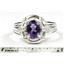 SR284, Amethyst, 925 Sterling Silver Ring