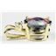 P020, Mystic Fire Topaz, 14k Gold Pendant