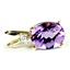P020, Amethyst Gold Pendant
