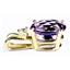 P020, Amethyst Gold Pendant
