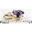 P020, Amethyst Gold Pendant