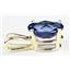 P002, Created Blue Sapphire 14k Gold Pendant