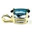 P040, London Blue Topaz 14K Gold Pendant