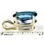 P040, London Blue Topaz 14K Gold Pendant