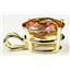 P040, Twilight Fire Topaz 14K Gold Pendent