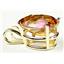 P040, Twilight Fire Topaz 14K Gold Pendent
