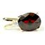 P022, Mozambique Garnet 14K Gold Pendant w/accent