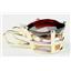 P022, Mozambique Garnet 14K Gold Pendant w/accent