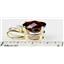 P022, Mozambique Garnet 14K Gold Pendant w/accent