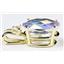P019, Mercury Mist Topaz 14K Gold Pendant