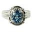 SR284, Swiss Blue Topaz, 925 Sterling Silver Ring