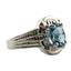SR284, Swiss Blue Topaz, 925 Sterling Silver Ring