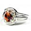 SR284, Twilight Fire Topaz, 925 Sterling Silver Ring