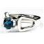 SR307, London Blue Topaz 925 Sterling Silver Ring