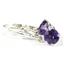 925 Sterling Silver Leverback Earrings, Amethyst, SE017
