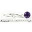 925 Sterling Silver Leverback Earrings, Amethyst, SE017