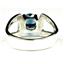 SR307, London Blue Topaz 925 Sterling Silver Ring