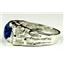 925 Sterling Silver Men's Nugget Ring, Created Blue/Green Opal, SR197
