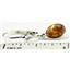 925 Sterling Silver Leverback Earrings, Created Red/Brown Opal, SE001