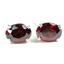 925 Sterling Silver Post Earrings, Garnet CZ, SE002