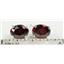 925 Sterling Silver Post Earrings, Garnet CZ, SE002
