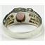 925 Sterling Silver Men's Nugget Ring, Created White Opal, SR197