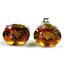 925 Sterling Silver Post Earrings, Twilight Fire Topaz, SE102