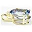 P019, Neptune Garden Topaz 14k Gold Pendant