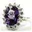 SR310, Amethyst, 925 Sterling Silver Ring