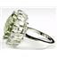 SR310, Green Amethyst, 925 Sterling Silver Ring