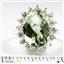 SR310, Green Amethyst, 925 Sterling Silver Ring