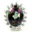SR310, Mystic Fire Topaz Sterling Silver Ring