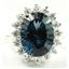 SR310, Quantum Cut London Blue Topaz Sterling Silver Ring