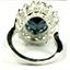 SR310, Quantum Cut London Blue Topaz Sterling Silver Ring
