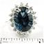 SR310, Quantum Cut London Blue Topaz Sterling Silver Ring