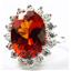 SR310, Padparadsha CZ, 925 Sterling Silver Ring