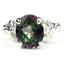 Mystic Fire Topaz 925 Sterling Silver Angel Ring, SR154