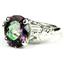 Mystic Fire Topaz 925 Sterling Silver Angel Ring, SR154