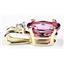 P021, Pure PInk Topaz 14K Gold Pendants