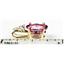 P021, Pure PInk Topaz 14K Gold Pendants
