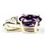 P021, Amethyst 14K Gold Pendant w/accent