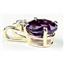 P021, Amethyst 14K Gold Pendant w/accent