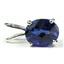 925 Sterling Silver Pendant, Created Blue Sapphire, SP002