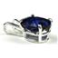 925 Sterling Silver Pendant, Created Blue Sapphire, SP002
