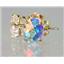 14k Gold Post Earrings, Mercury Mist Topaz, E002