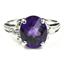 925 Sterling Silver Ladies Ring, Amethyst, SR136