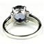 925 Sterling Silver Ladies Ring, Created Blue Sapphire, SR136