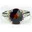 925 Sterling Silver Ladies Ring, Mozambique Garnet, SR136