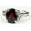 925 Sterling Silver Ladies Ring, Mozambique Garnet, SR136