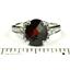 925 Sterling Silver Ladies Ring, Mozambique Garnet, SR136